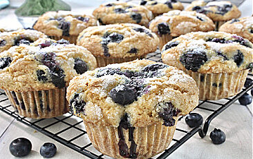 Muffin Top Blueberry Muffins