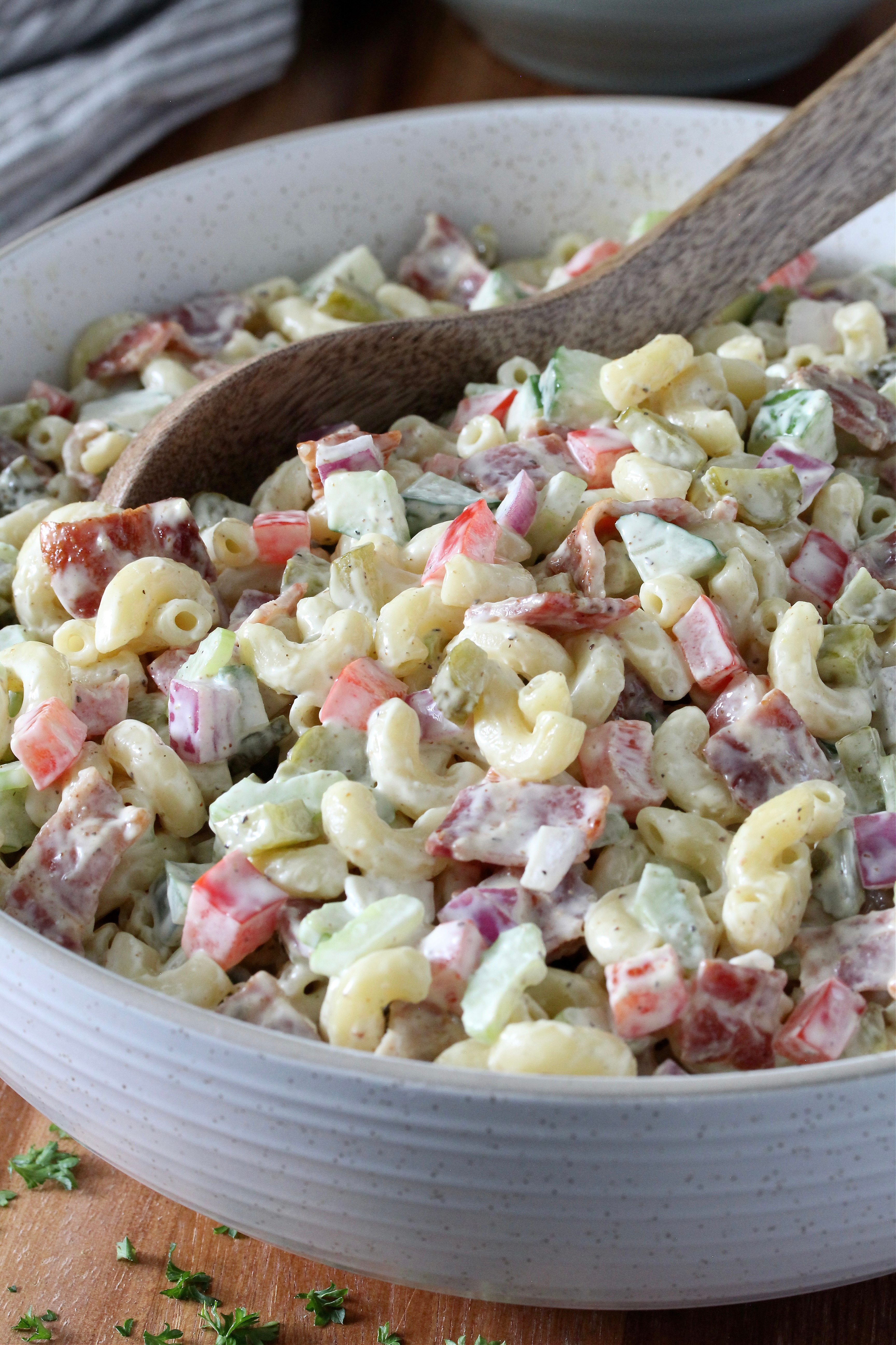 Macaroni Salad with Bacon