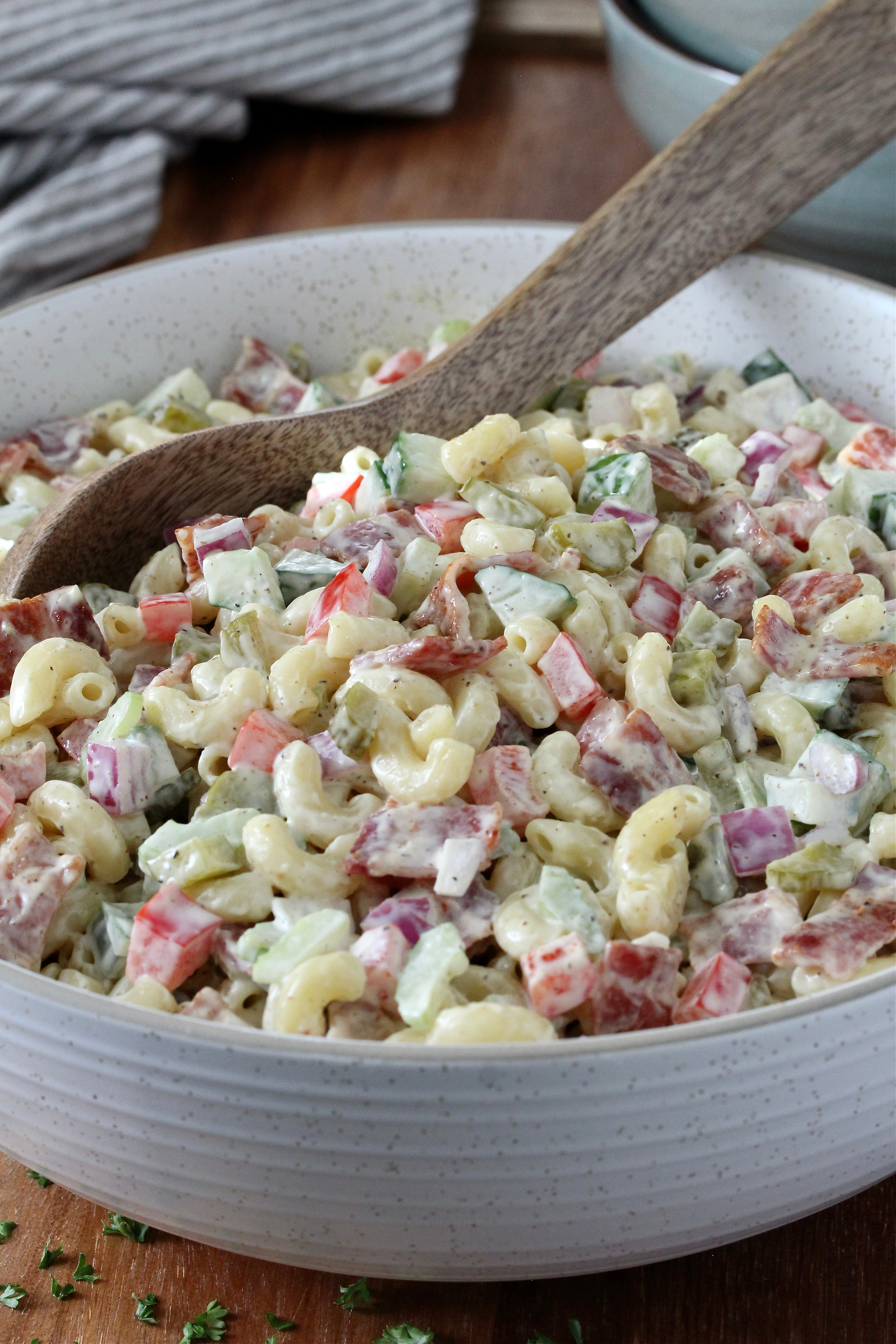 Macaroni Salad with Bacon