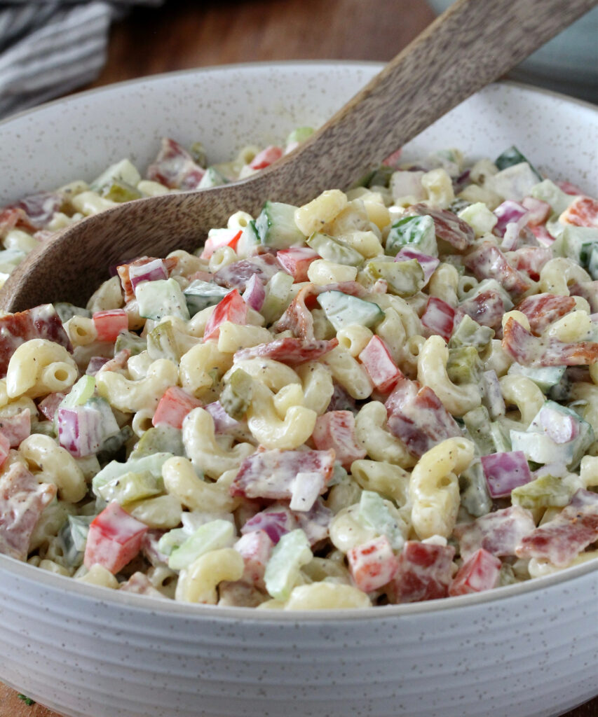 Macaroni Salad with Bacon