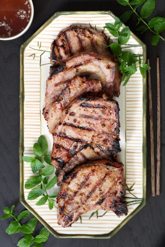 Lemongrass Marinated Pork Chops