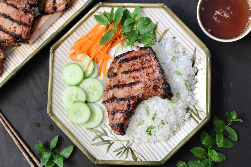 Lemongrass Marinated Pork Chops