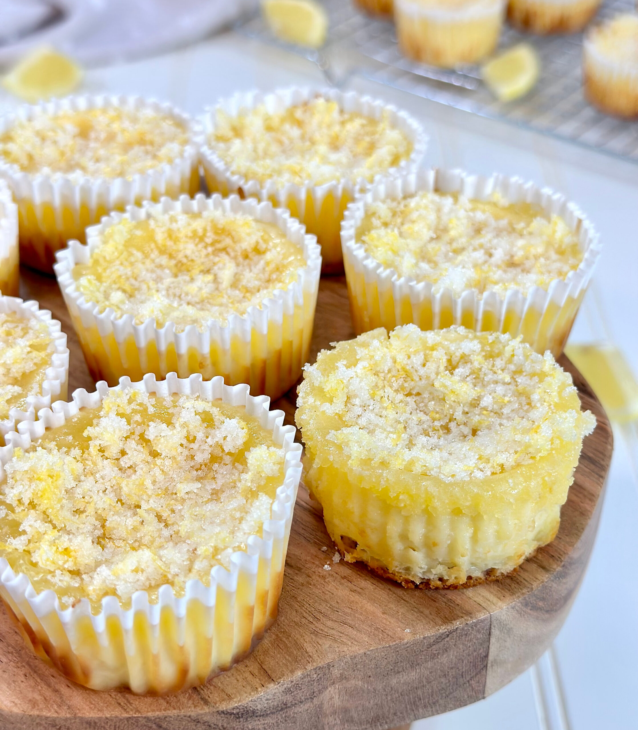 Lemon Delight Mini Cheesecakes