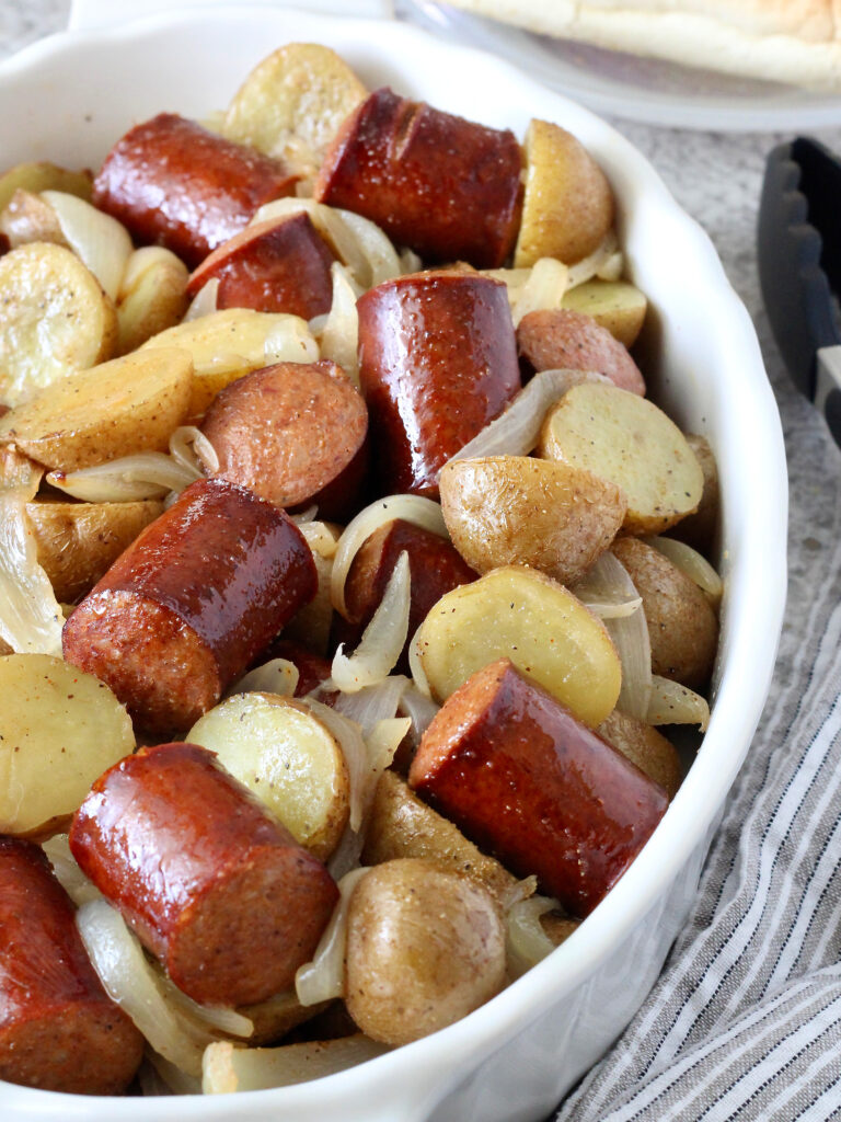 Chorizo Potato and Onion Bake