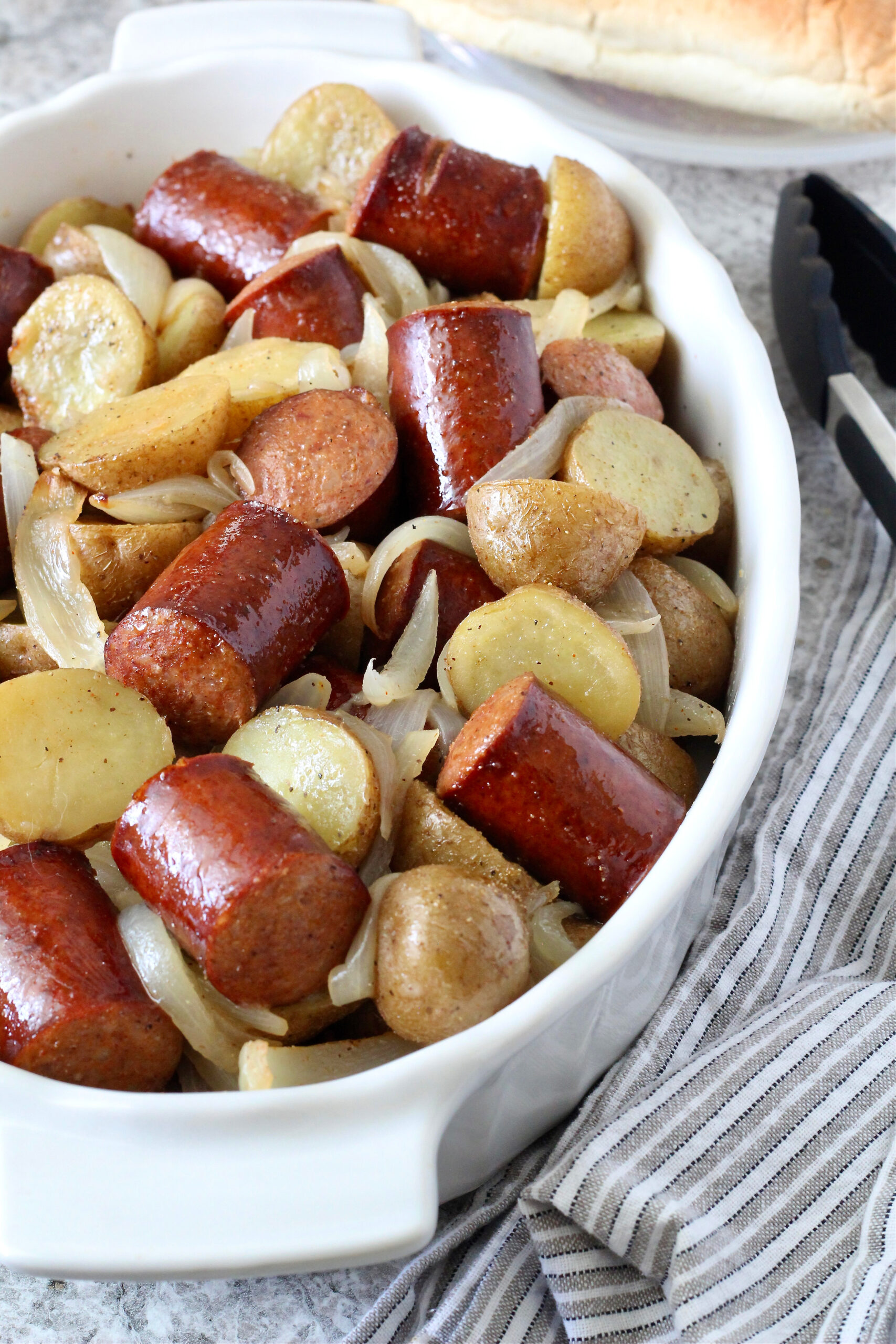 Chorizo Potato and Onion Bake