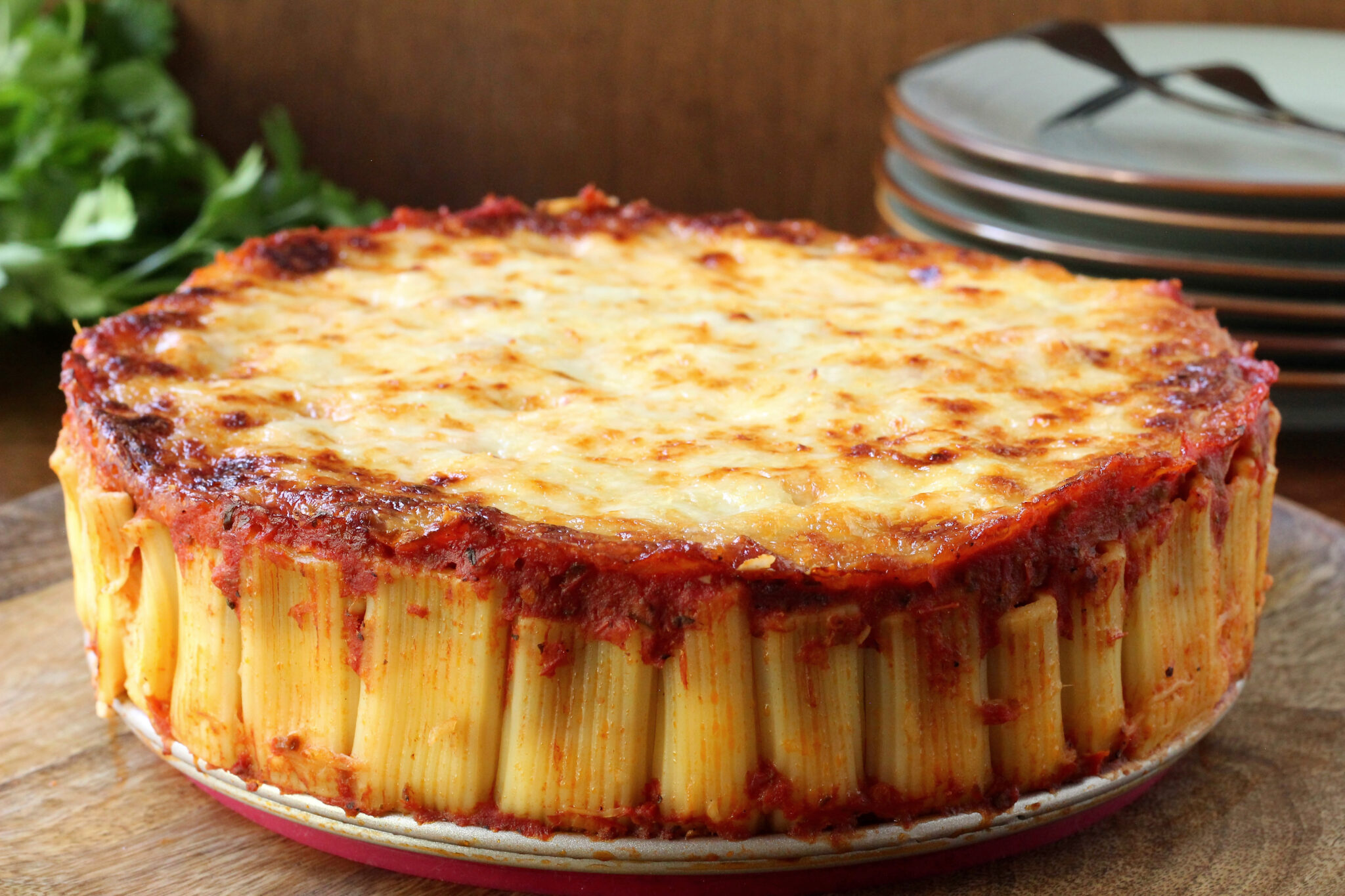 Stuffed Rigatoni Pie