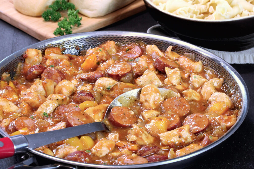 Skillet Chicken Kielbasa