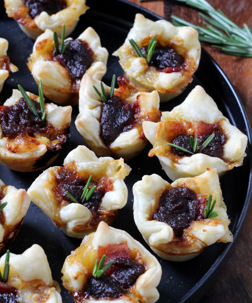 Mini Brie Bacon and Apple Butter Bites 