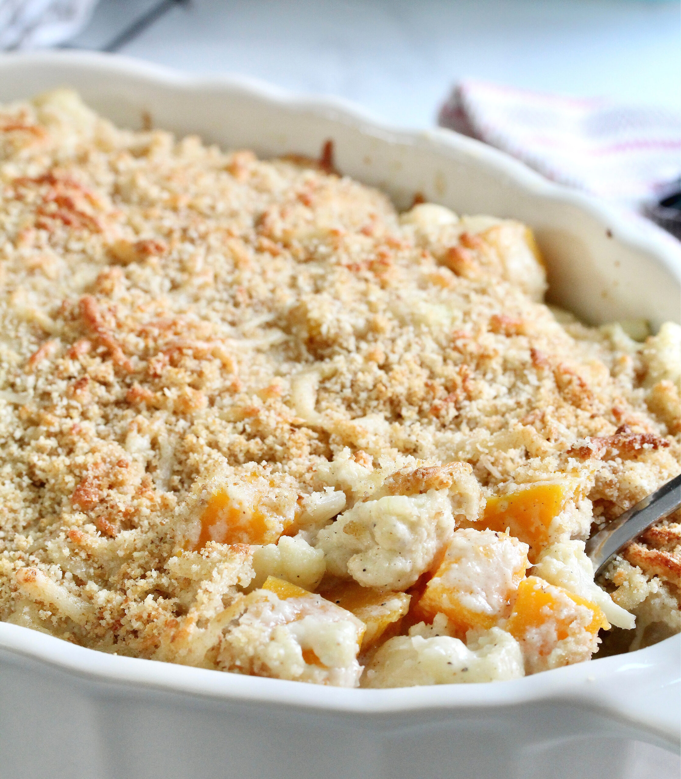 Cauliflower and Butternut Au Gratin