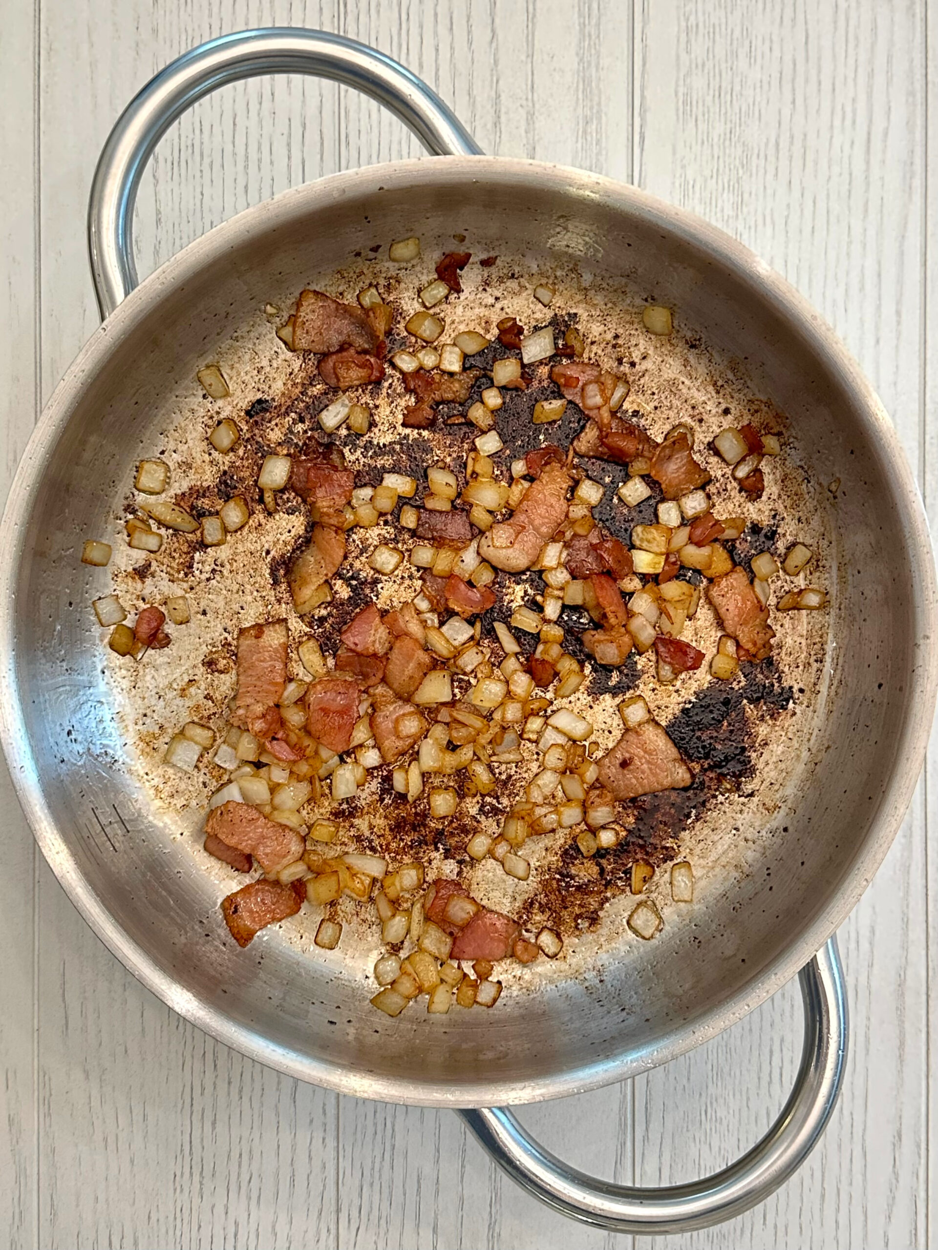 Bacon Wrapped Franks and Beans