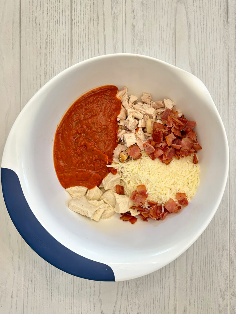 Turkey and Bacon Bubble Up Pizza