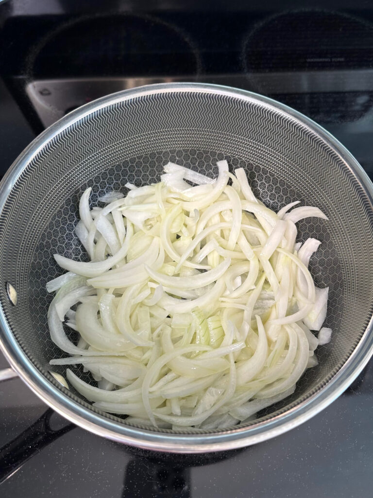 Air Fryer Steak with Onion Gravy