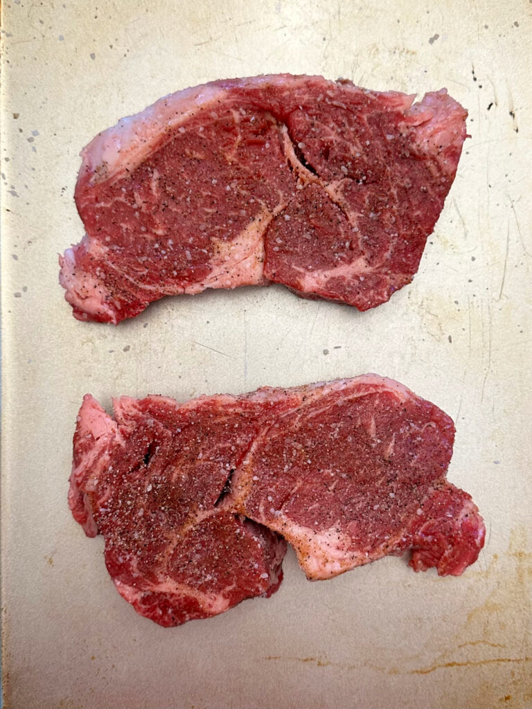 Air Fryer Steak with Onion Gravy