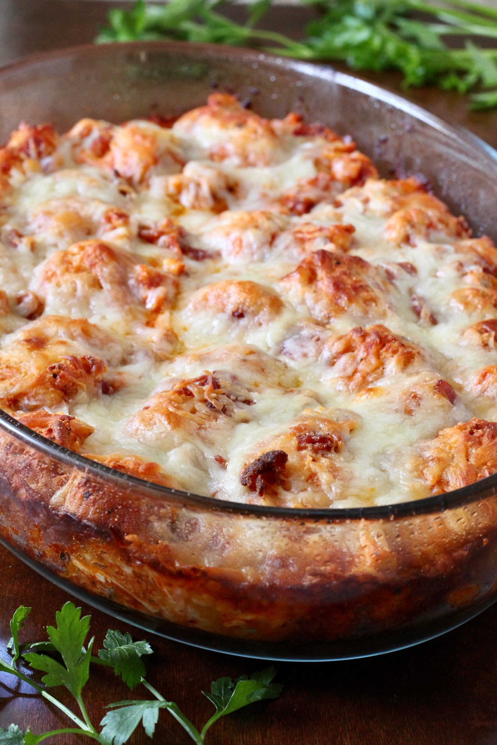 Turkey and Bacon Bubble Up Pizza