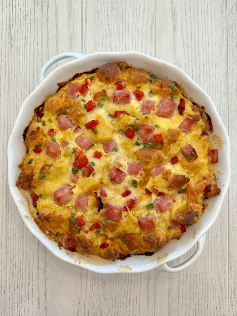 Ham and Cheese Breakfast Casserole
