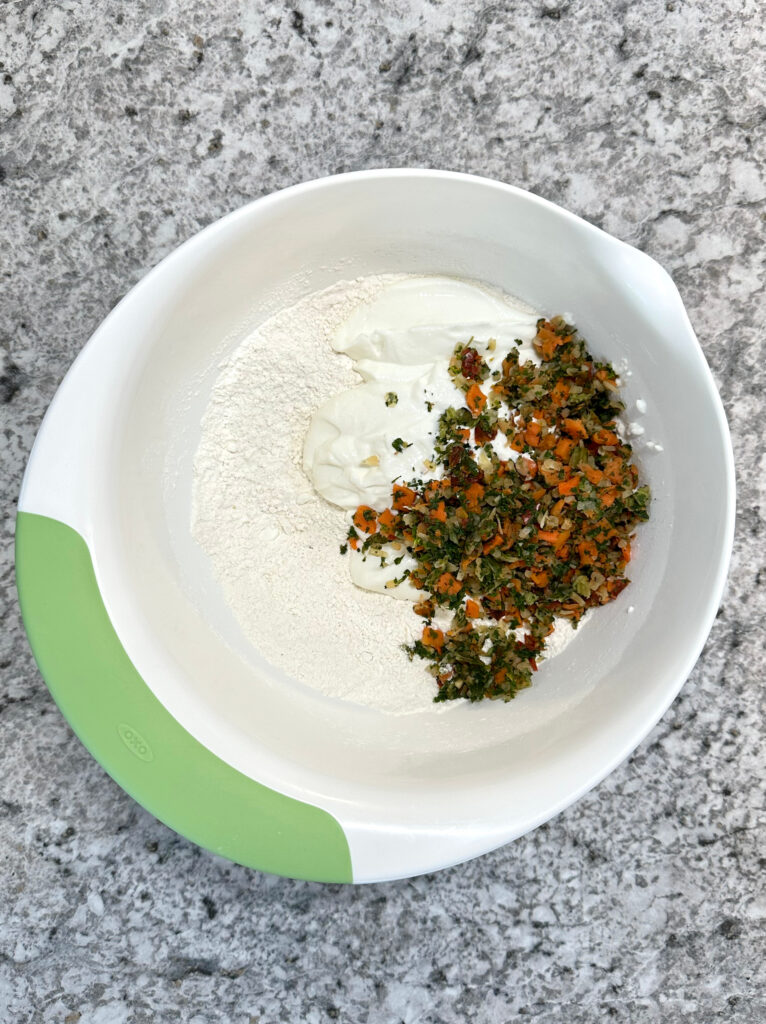 Cottage Cheese Veggie Bagels