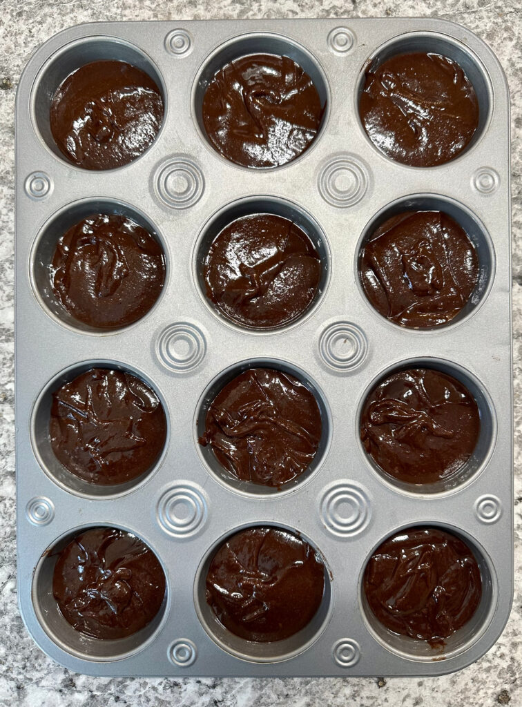 Cream Cheese Heart Brownie Cups