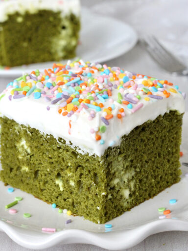 Green Velvet Poke Cake