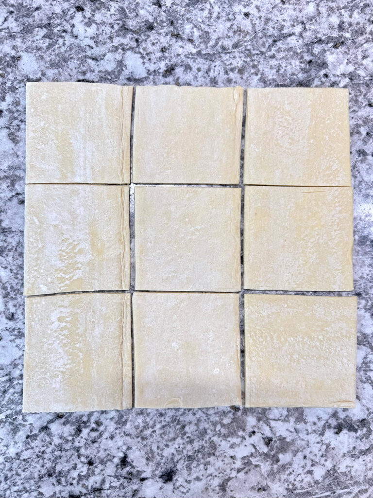 Reuben Puff Pastry Squares