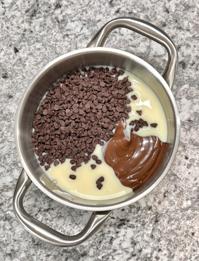 Mini Nutella Easter Fudge Cups