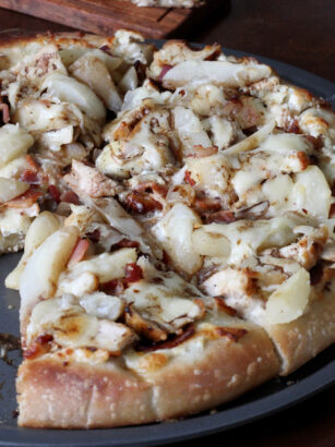 Chicken Bacon Pear Pizza