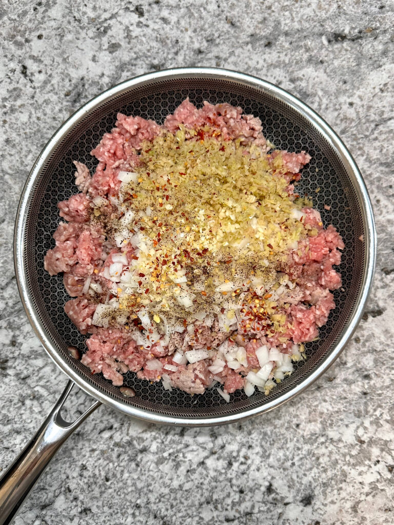 Vietnamese Ground Pork Rice Noodle Bowl