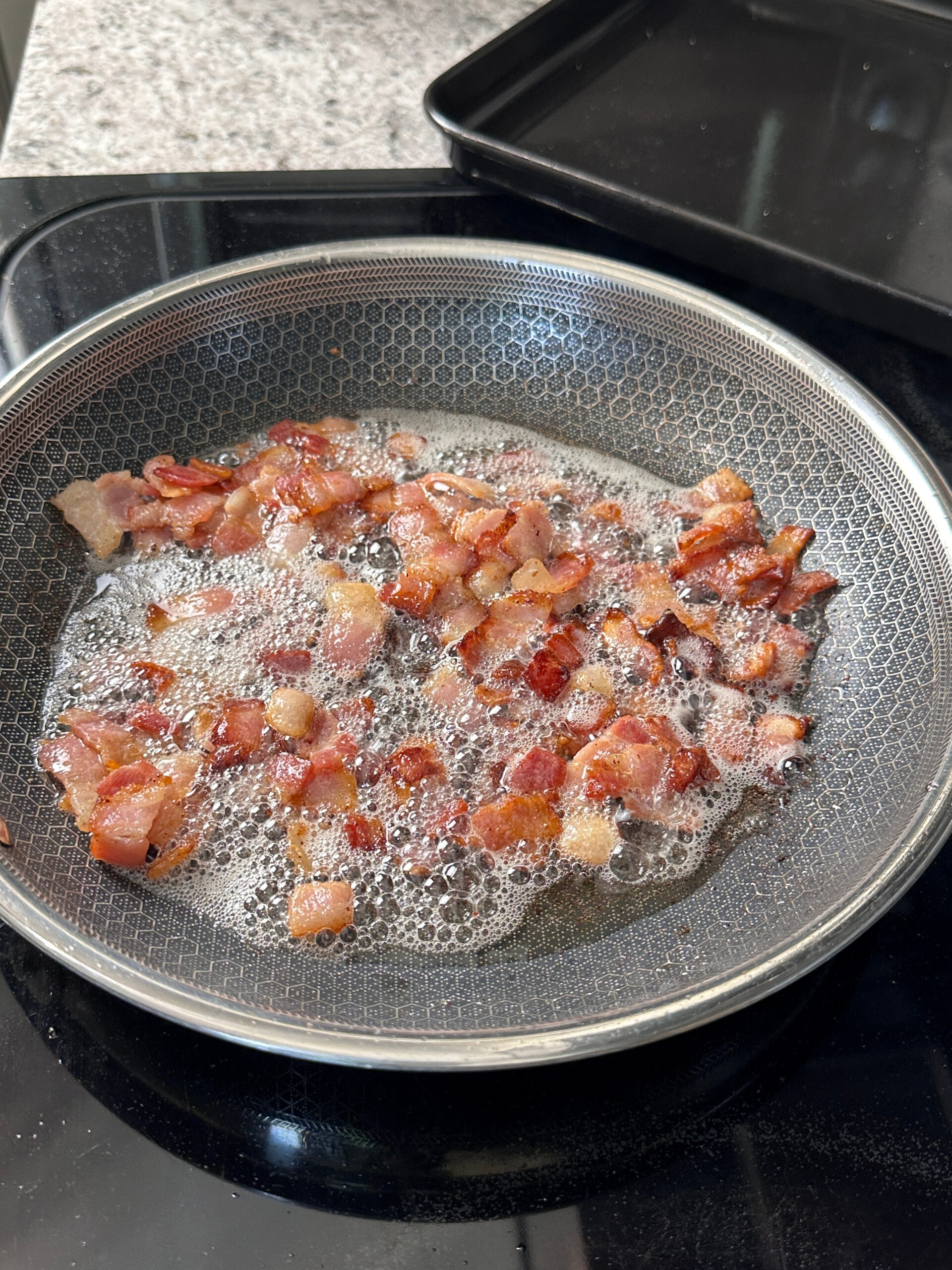 Chicken Bacon and Pear Pizza