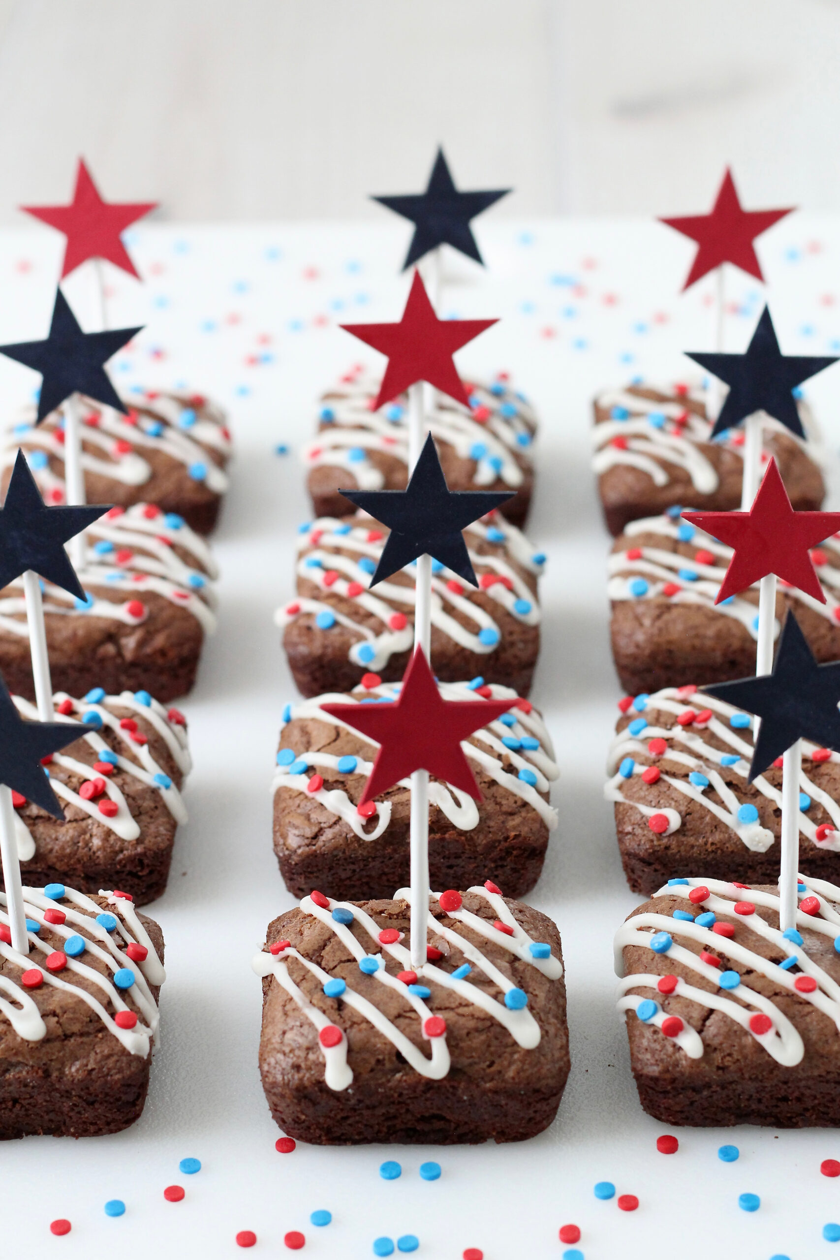 4th of July Brownie Squares