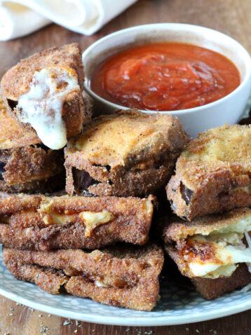 Cheese Stuffed Fried Eggplant