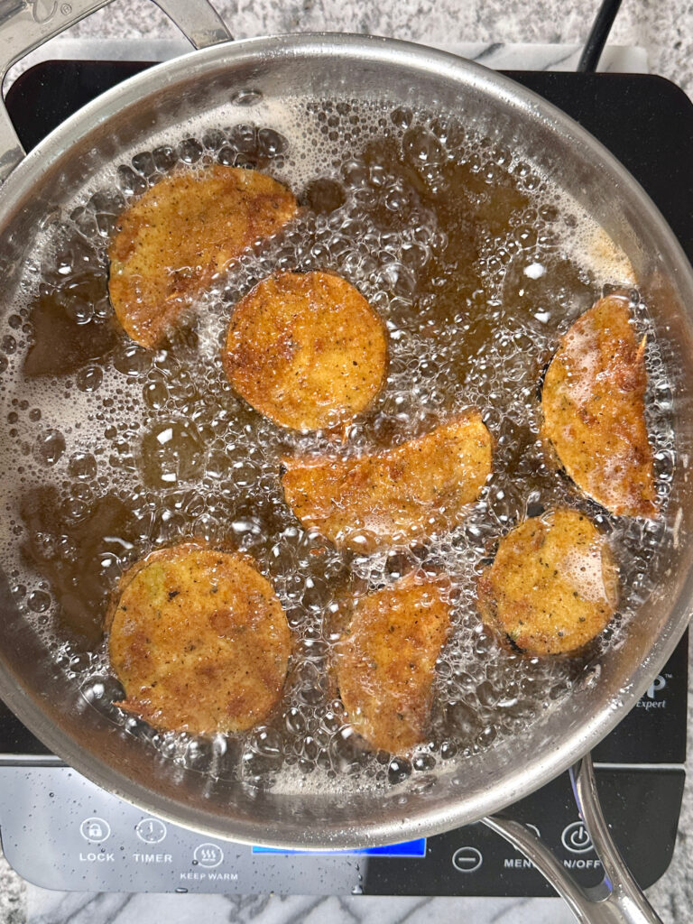 Cheese Stuffed Fried Eggplant