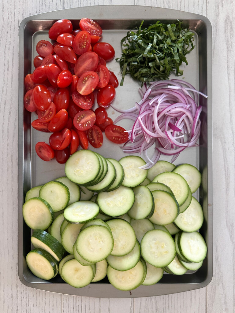 Italian Zucchini Tomato Salad