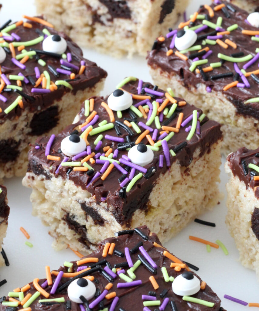 Rice Krispie Treats with Brownies