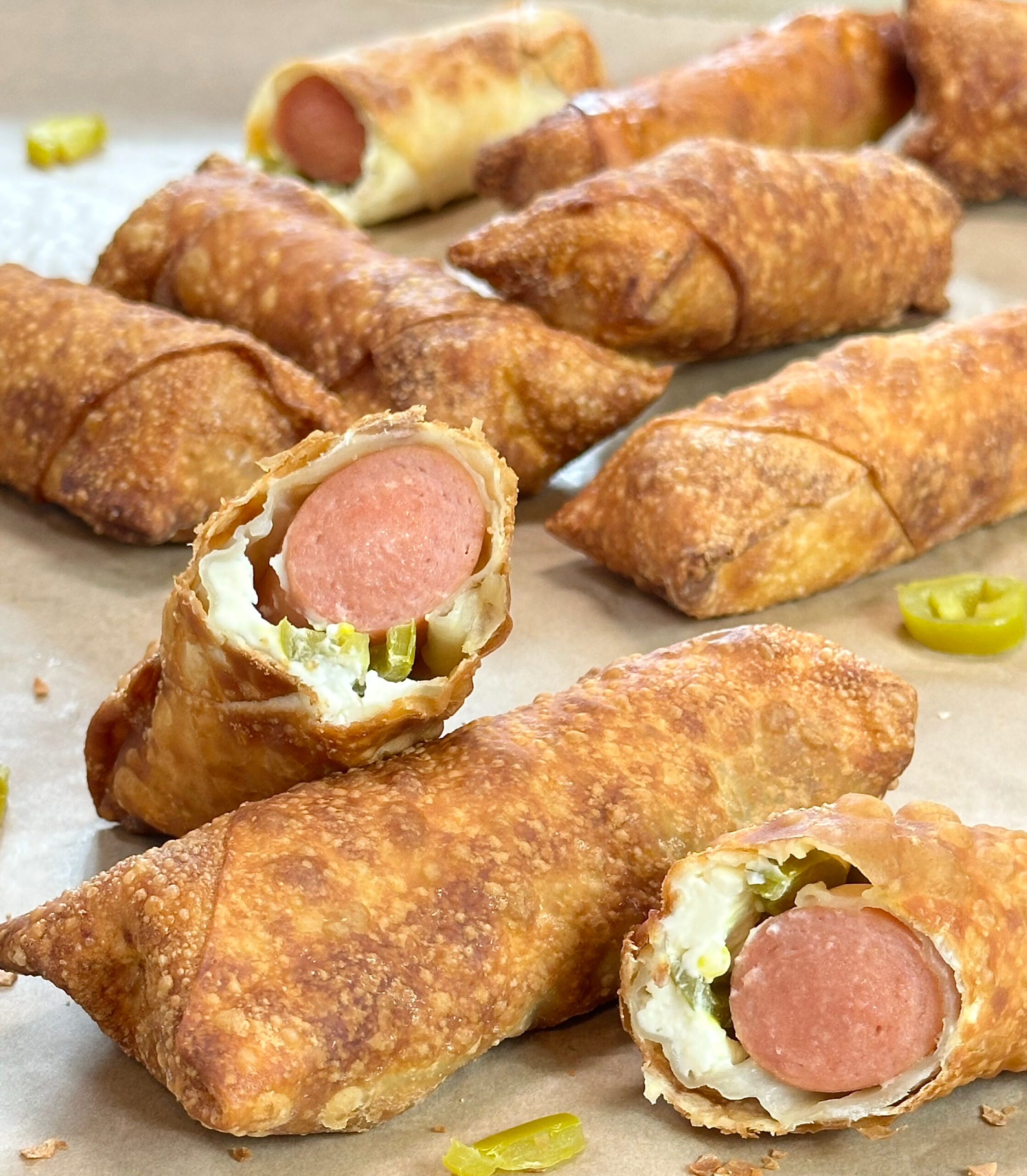 Hot Dog Egg Rolls 