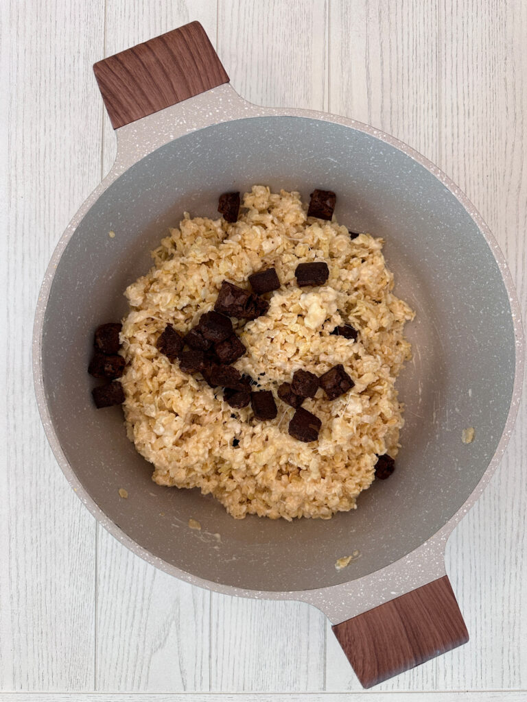 Halloween Rice Krispie Treats with Brownies